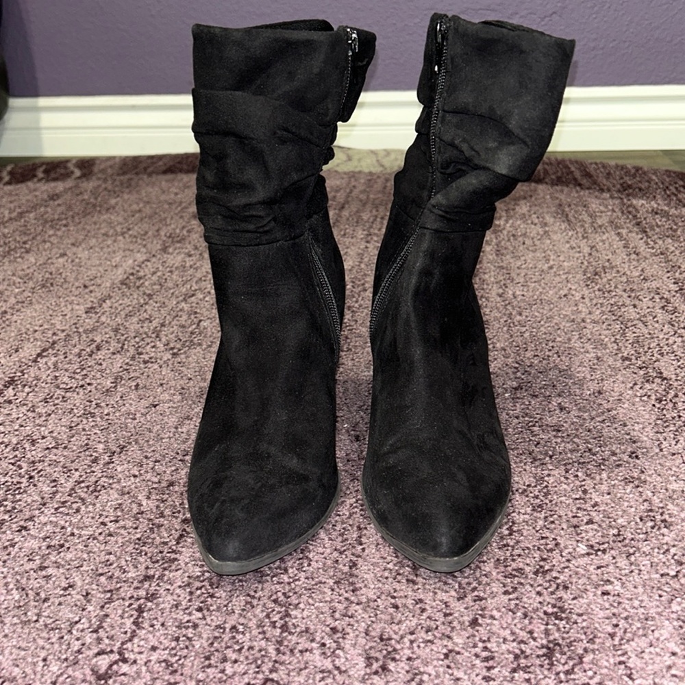 Black Heeled Ankle Boots